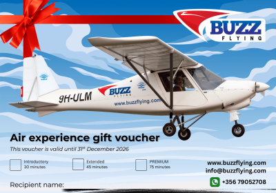 Air experience gift voucher